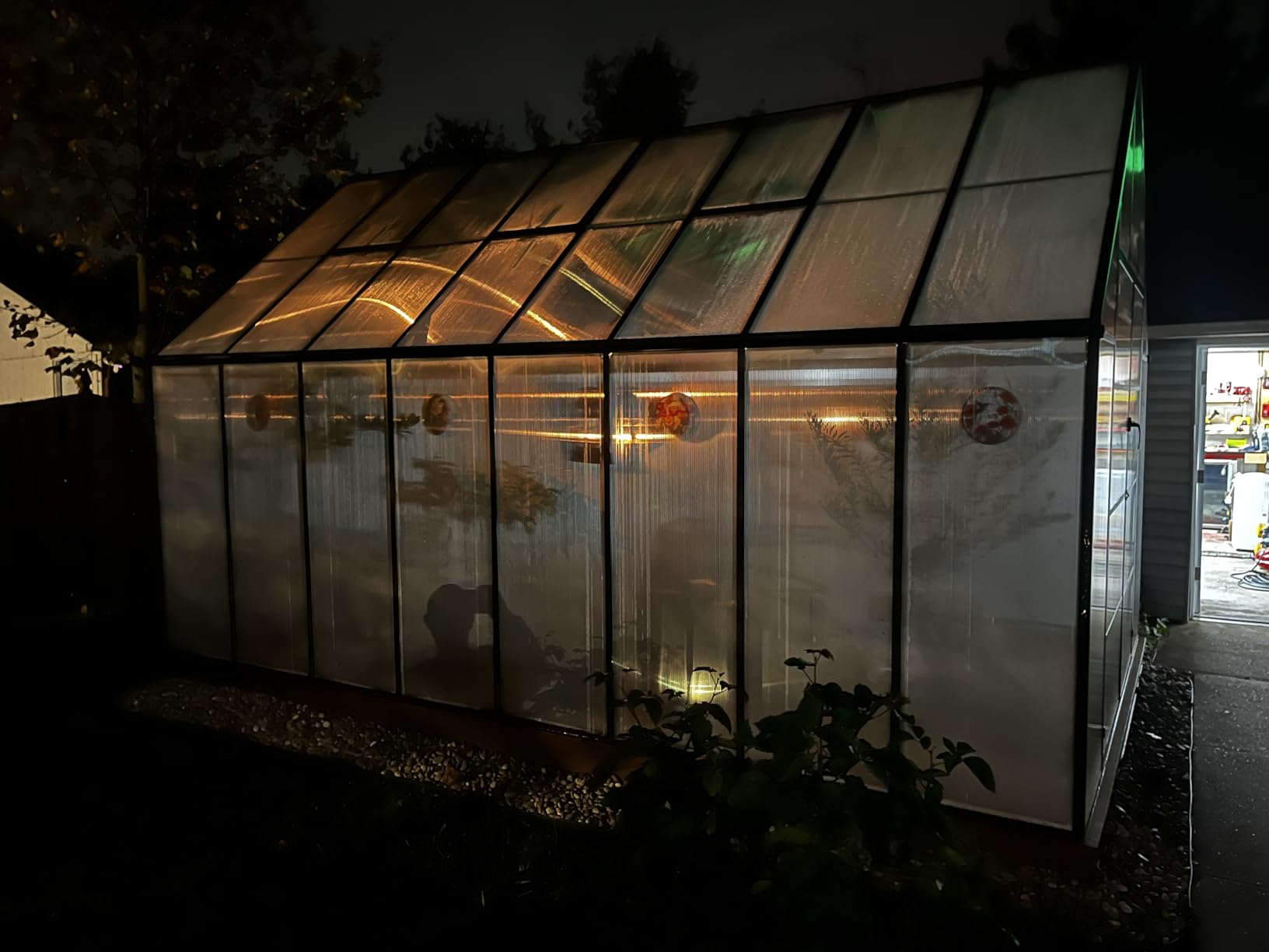 CDCASA 12x10x10 FT Polycarbonate Greenhouse for Outdoors w/2 Windows customer photo 2