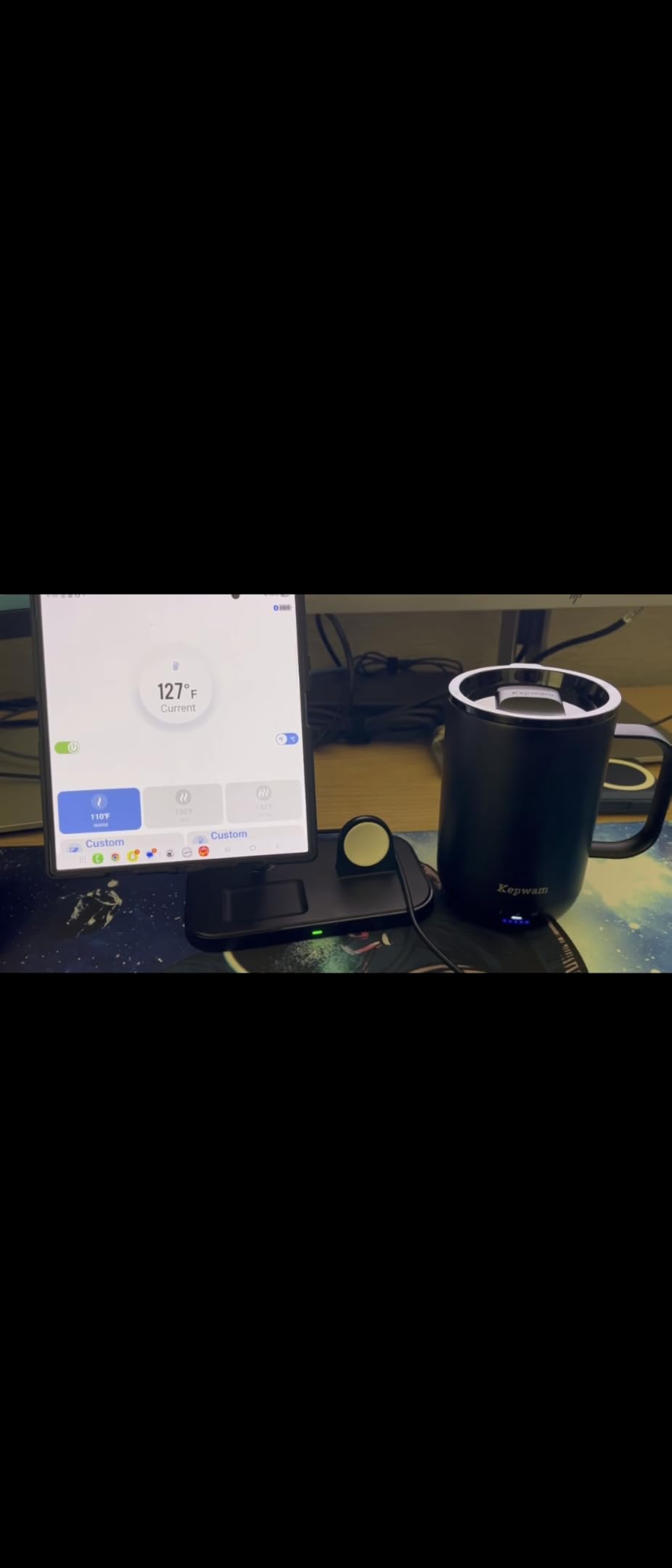 Kepwam Heated Coffee Mug Rechargeable T1, 16oz Constant Temp Control Mug customer photo 2