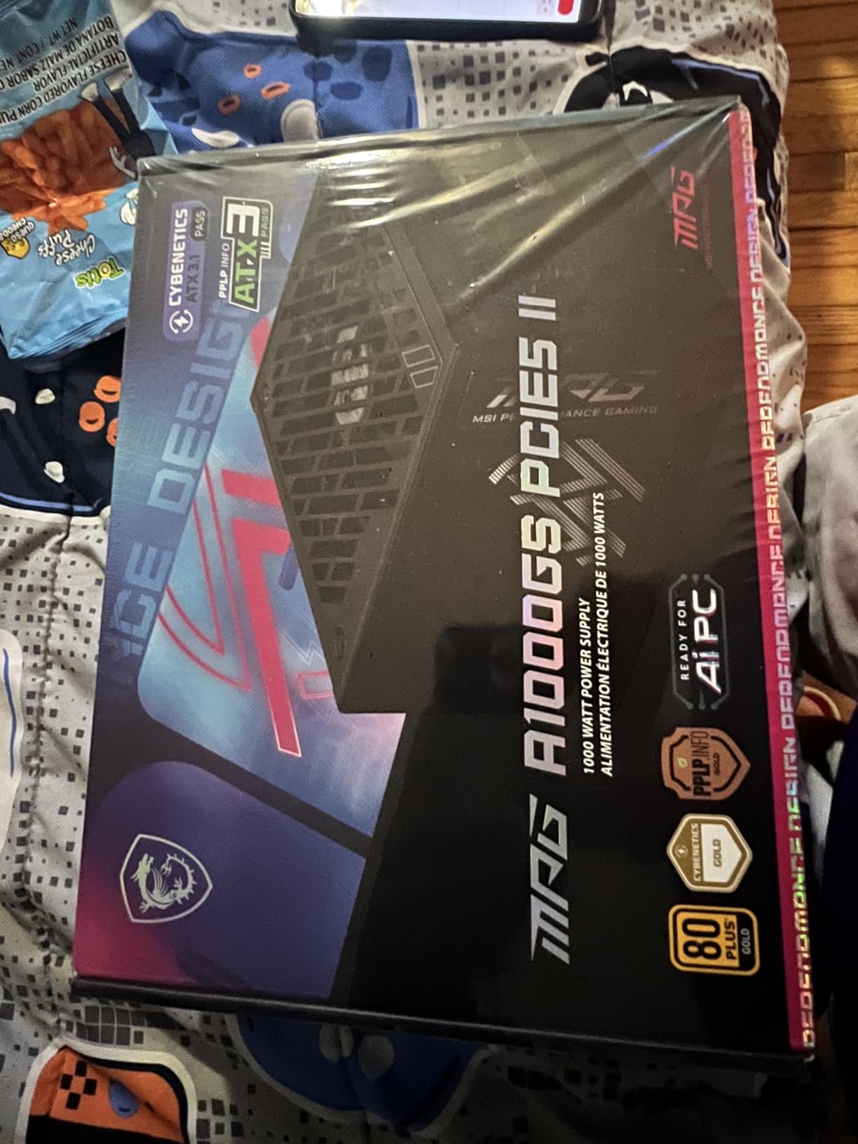 MSI MPG A1000GS PCIE5 II, Fully Modular Gaming 1000W Power Supply, 80+ Gold, Dual 12V-2x6 Cables, Server-Grade Capacitor, ATX 3.1 & PCIe 5.1 Ready, Low-Noise, 8-pin PCIe x 3, 10 Year Warranty customer photo 1