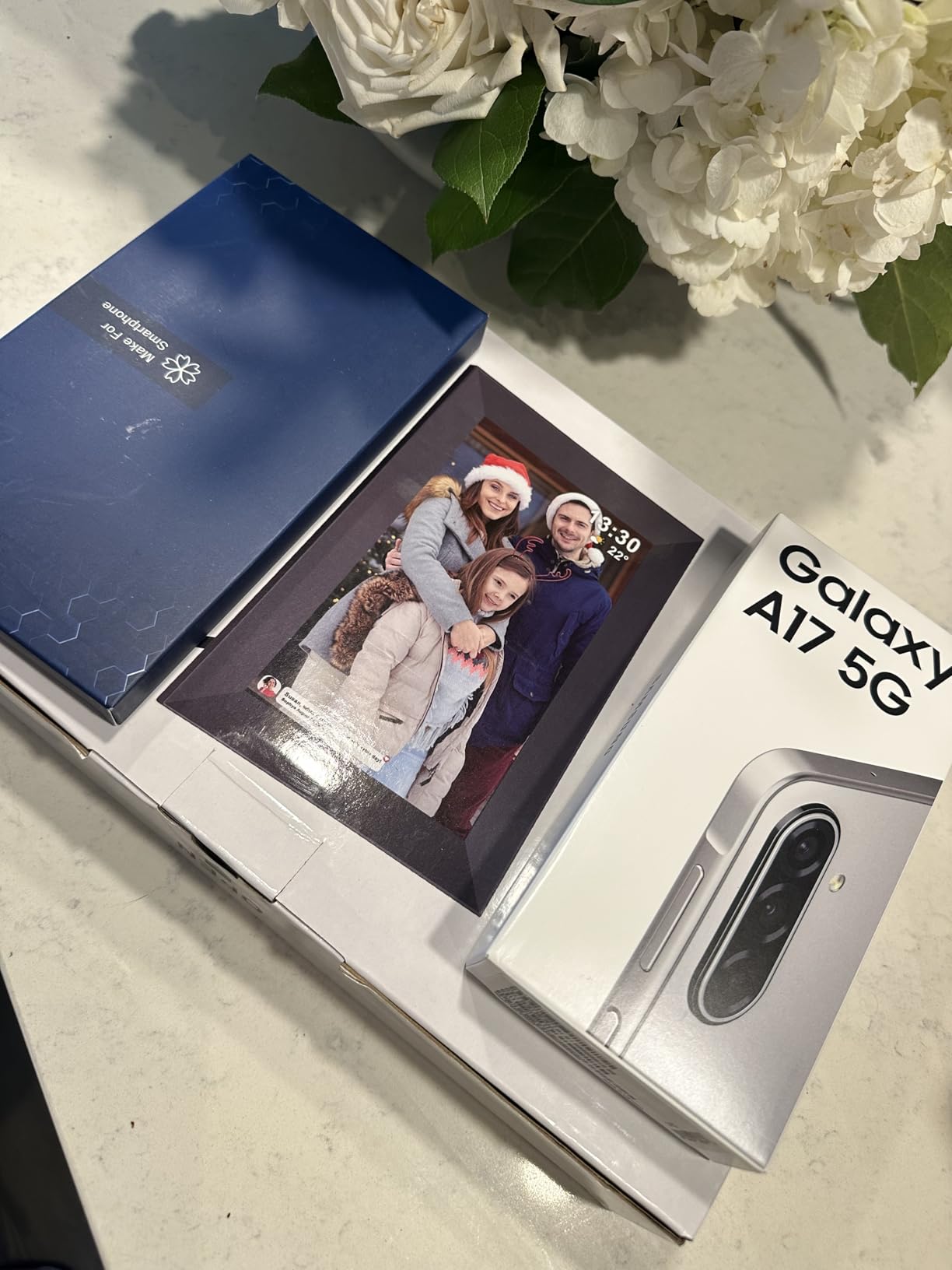 Samsung Galaxy A17 5G Smart Phone 128GB, US 1 Yr Manufacturer Warranty Blue customer photo 1