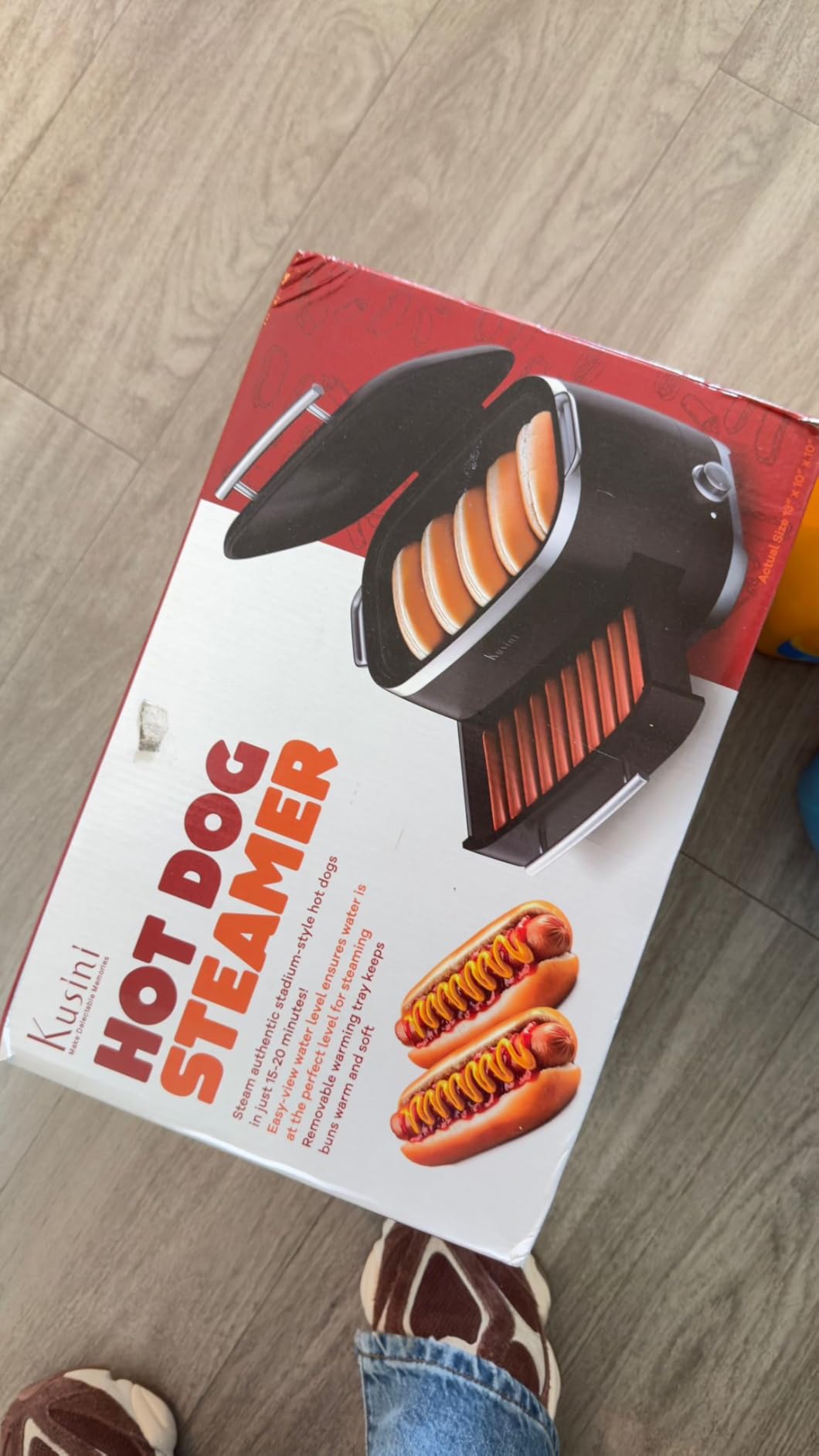 Kusini Hot Dog Food Steamer Machine With Bun Warmer, 24 Hot Dog & 12 Buns customer photo 2