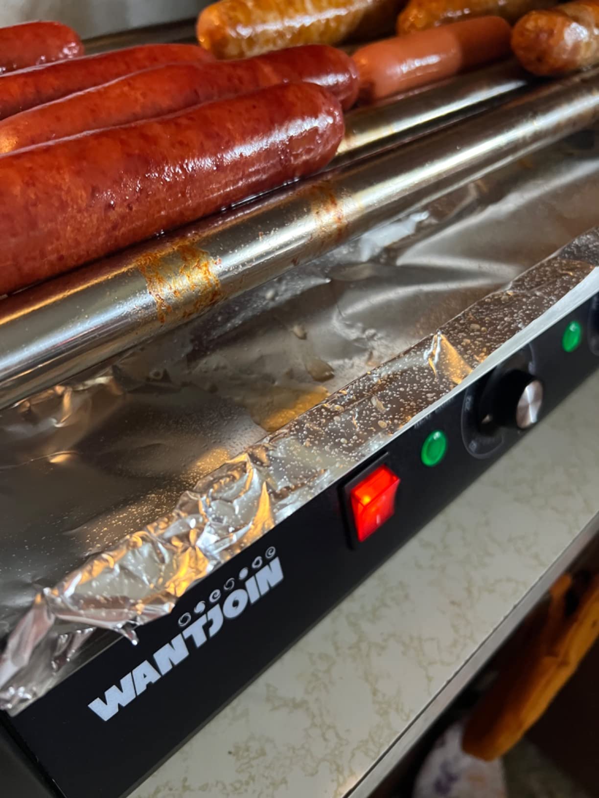 WantJoin Commercial Hot Dog Steamer - 38QT/36L Electric Hot Dog Steamer and Bun Warmer, Stainless Steel Hot Dog Cabinet with Tempered Glass 200-275 Sausages & 40-45 Buns customer photo 2