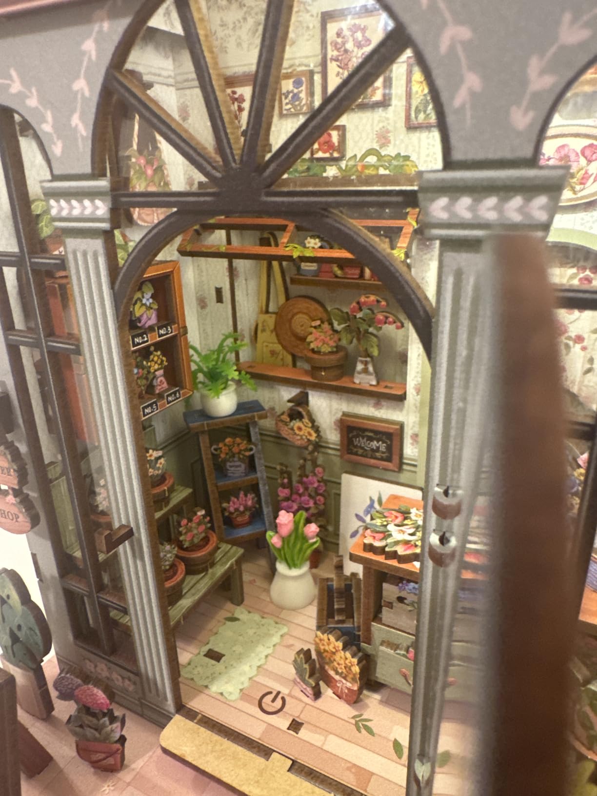 CUTEBEE Book Nook Kit - DIY Miniature House 3D Wooden Puzzle for Adults customer photo 1