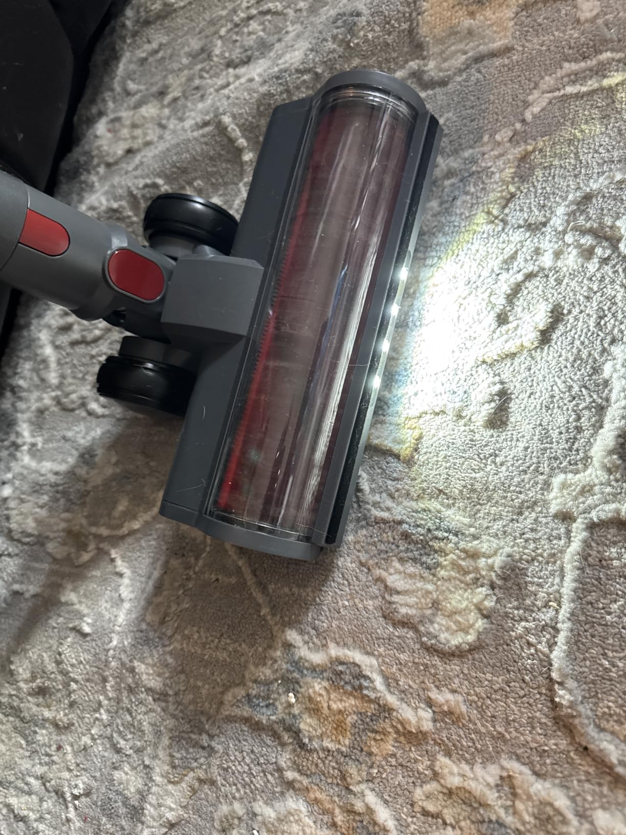 Cordless Vacuum Cleaner, 55KPA 650W 70Mins Stick Vacuum Cleaners for Home with Motorized Bed Brush, Flexible Hose, LED Touchscreen, Auto Mode, Self-Standing & Wall Mount, for Pet Hair Carpet Floor customer photo 1