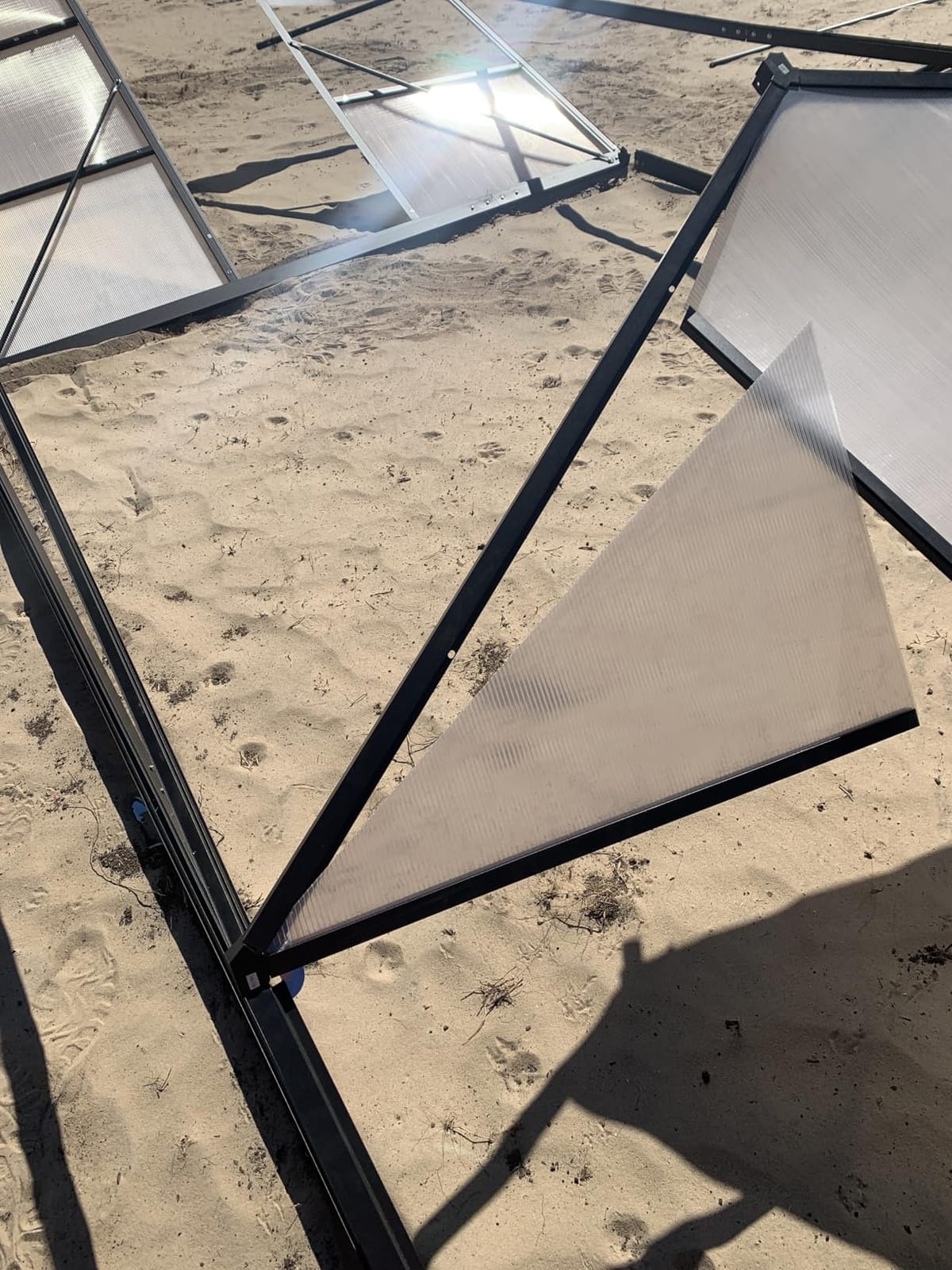 Jocisland 8x10 FT Walk-in Polycarbonate Greenhouse with 2 Top Windows customer photo 1