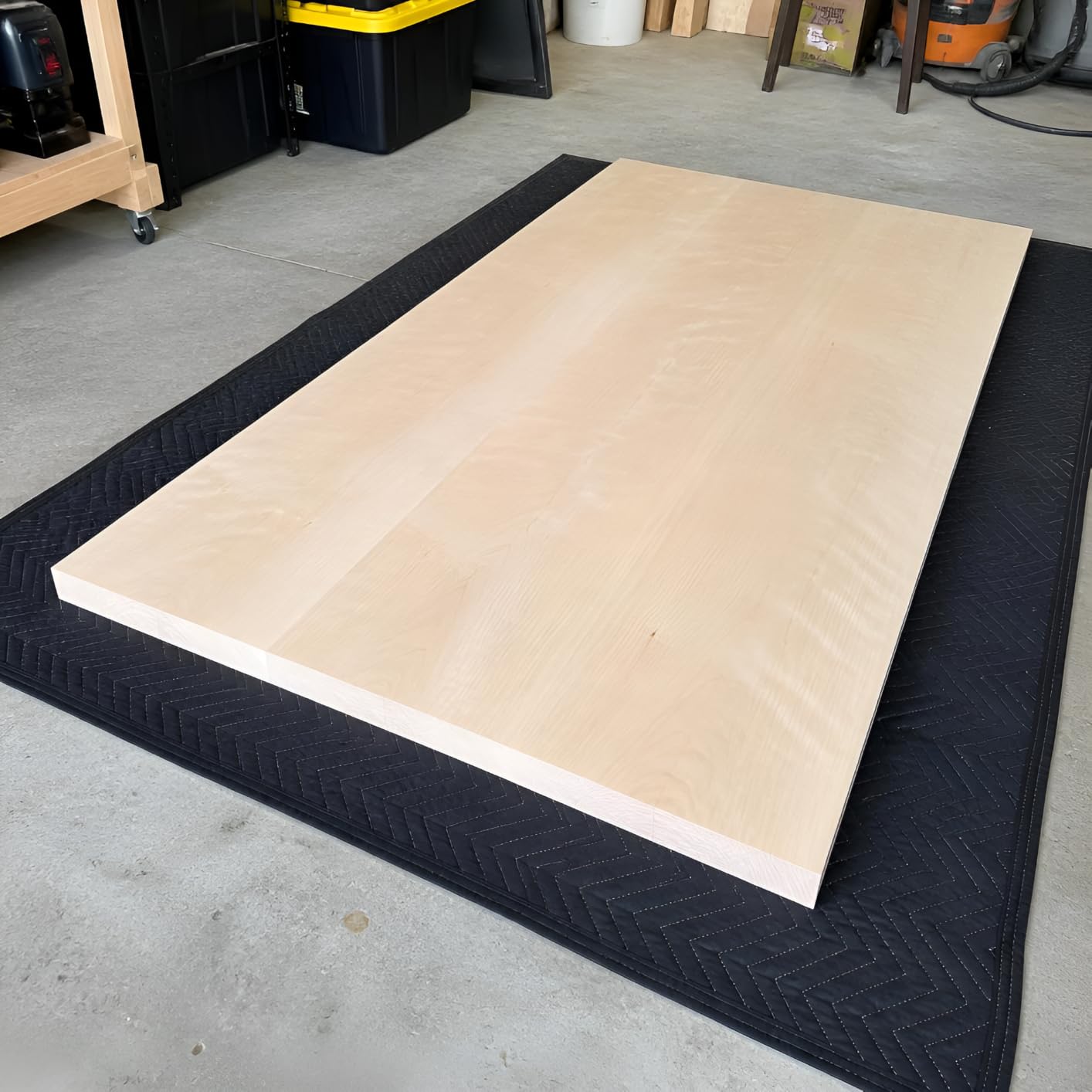 6FT Butcher Block Countertop – 72″ x 25″ x 1.5″ Solid Birch Wood Table Top, Unfinished Hardwood Slab for Kitchen Island, Washer Dryer Top, DIY Office Desk, Workbench & Dining Table customer photo 1
