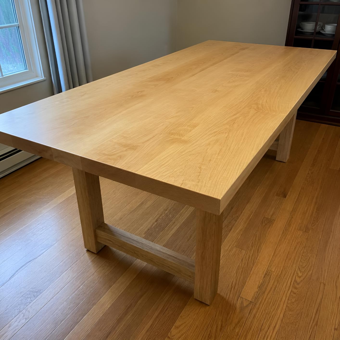 6FT Butcher Block Countertop – 72″ x 25″ x 1.5″ Solid Birch Wood Table Top, Unfinished Hardwood Slab for Kitchen Island, Washer Dryer Top, DIY Office Desk, Workbench & Dining Table customer photo 2