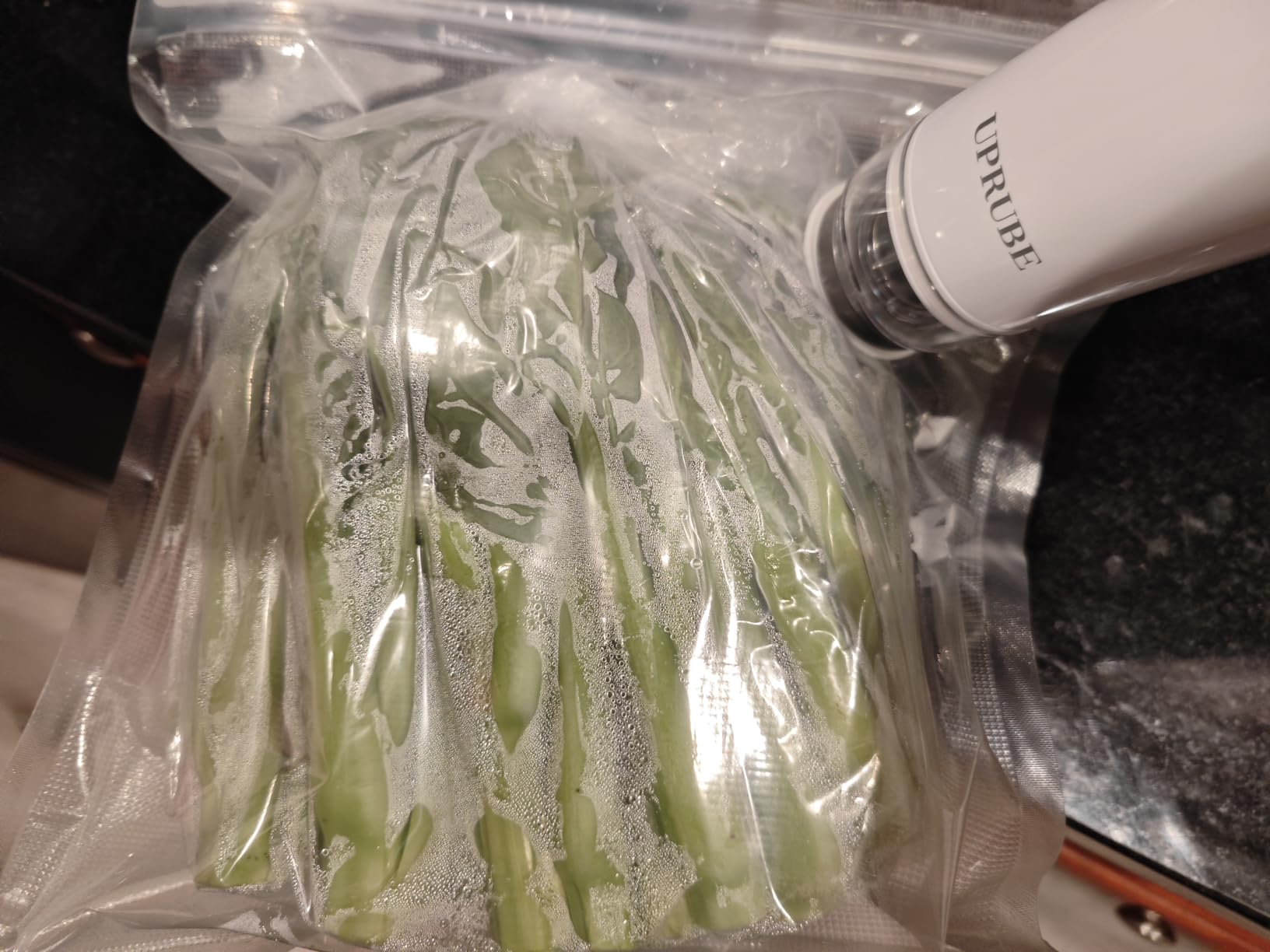 Compact Vacuum Sealer for Food, Drainage Tube, Wet Food, 30 Bags customer photo 2