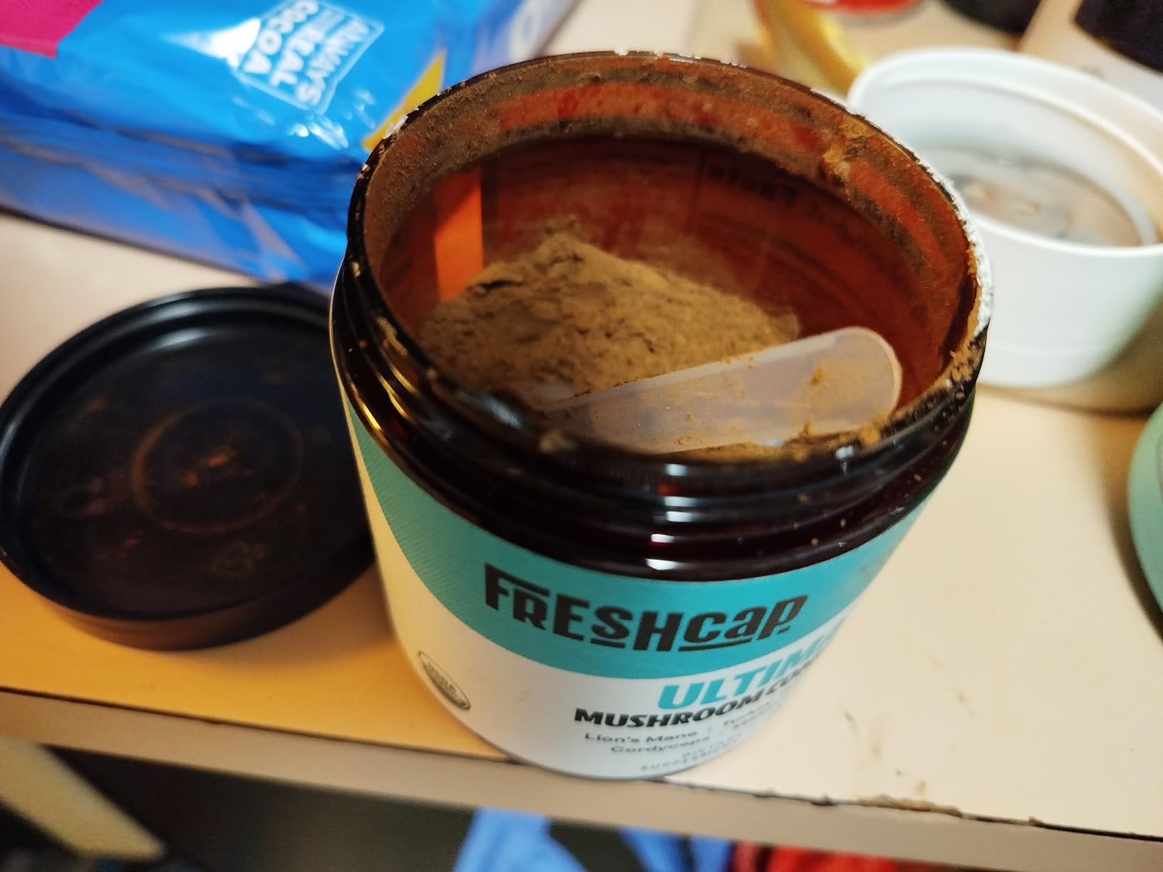 Freshcap Premium Mushroom Coffee, Organic Instant Coffee, 15 Servings customer photo 2