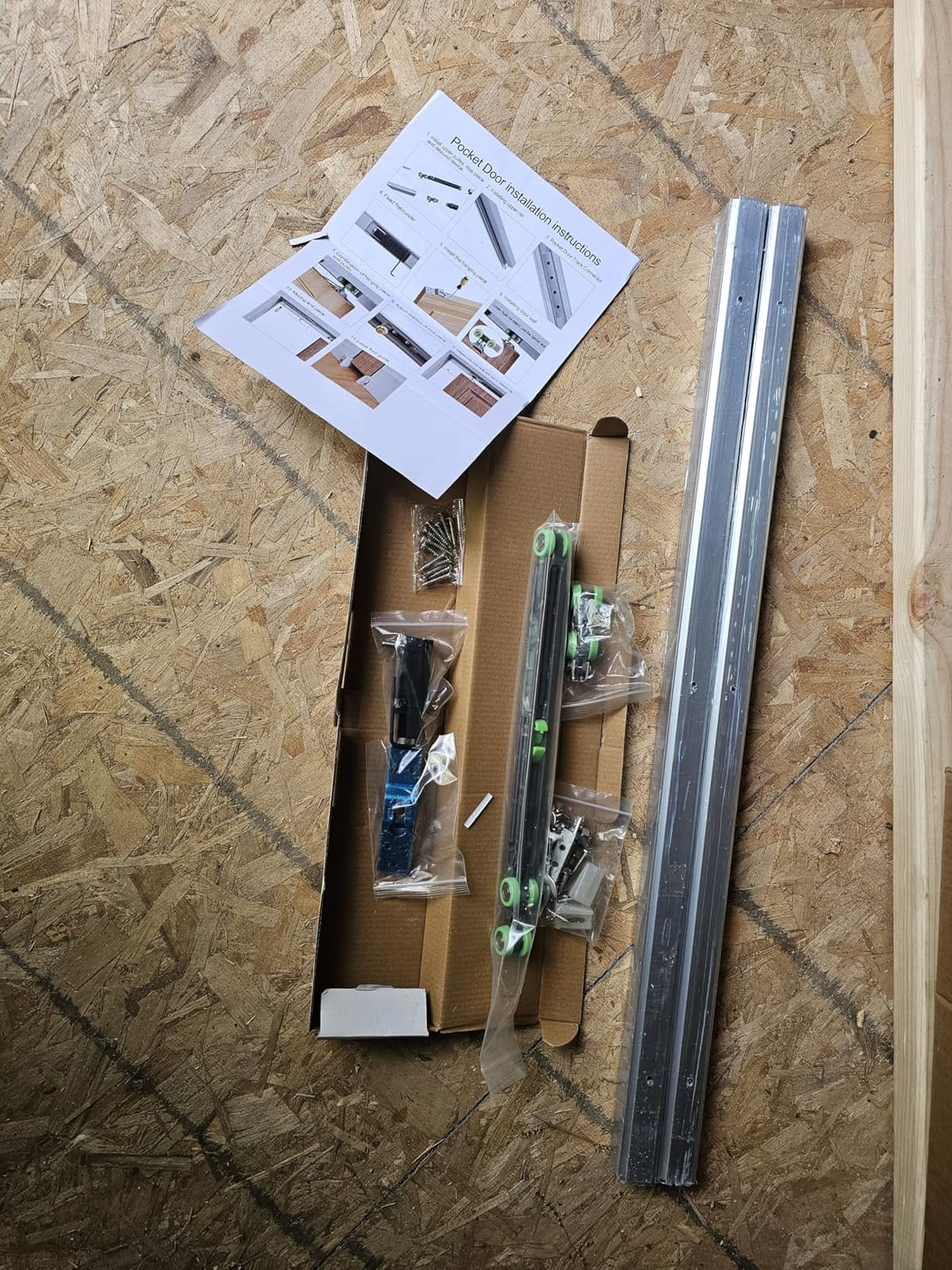 6FT/72in Sliding Pocket Door Track Kit – Aluminum(No Door) customer photo 2