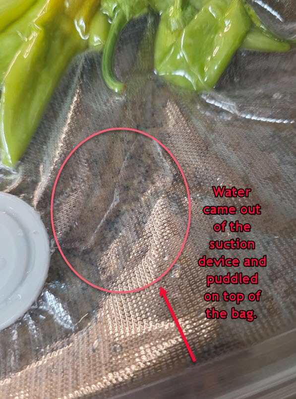 1800mAh Compact Vacuum Sealer for Food, 60kPa Powerful Handheld Sealer with 30 Reusable Bags & 4 Sealing Clips, Visible Large-Capacity Water Tank, Portable for Kitchen, Camping, Meal Prep (White) customer photo 2