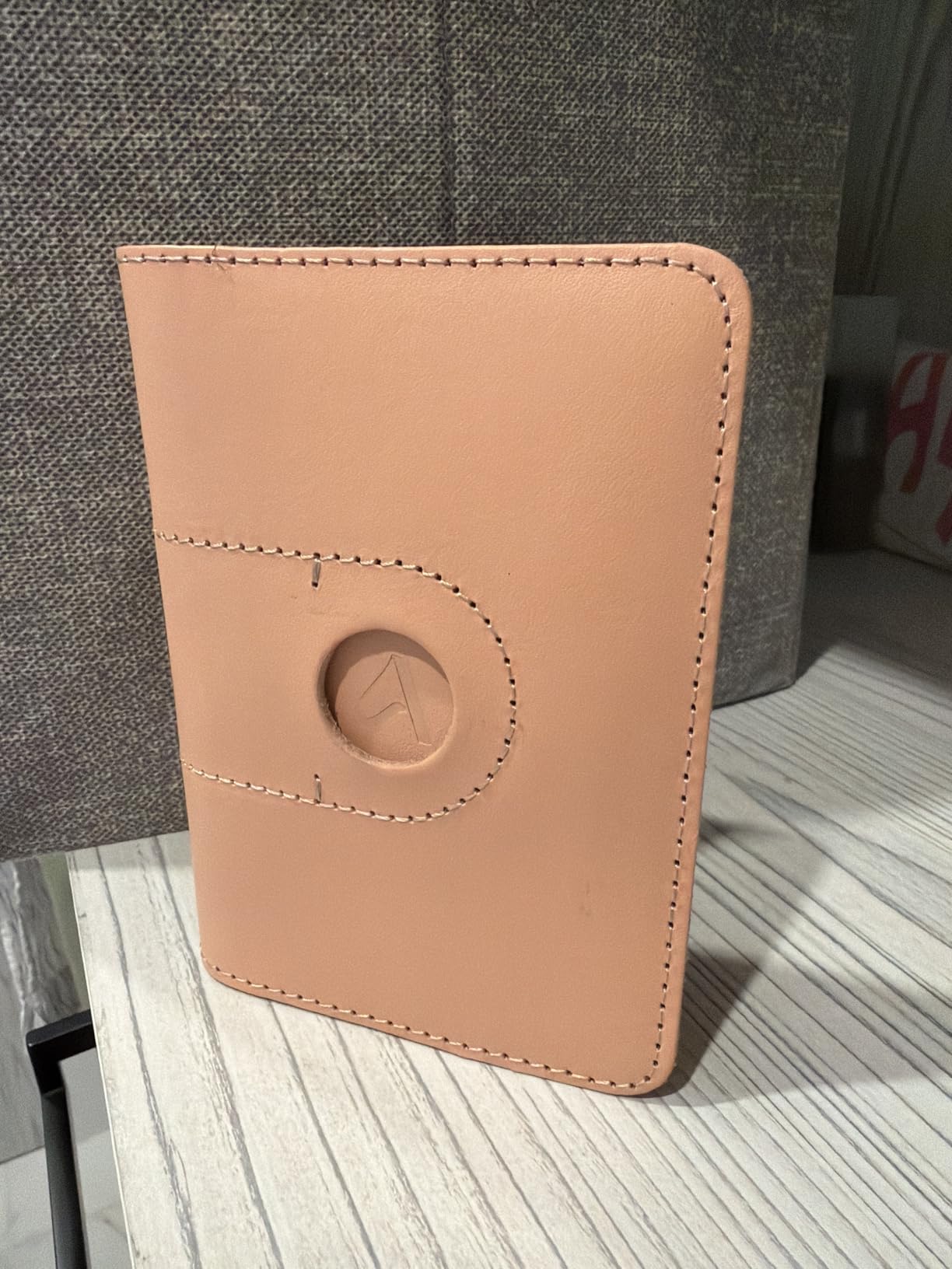 ALLIVE Passport Holder for Travel, Genuine Leather Passport Holder with AirTag Slot for Women and Men, Passport Cover Wallet Travel Must Haves Airport Essentials, Travel Gifts (Midnight Navy) customer photo 2